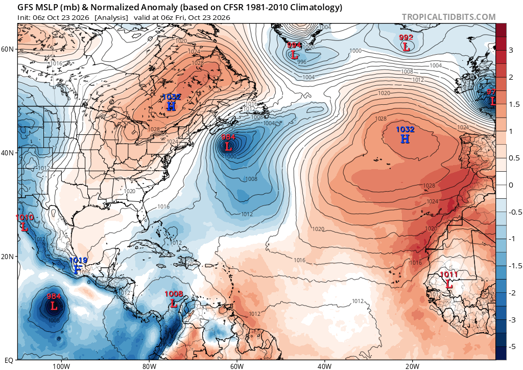 EstebanWXcast's tweet photo. Rasgos meteorológicos en MDR, a 06z 23OCT26. Vaguada (antes SF02), en Bahamas. Vaguada, al NW/Caribe. Vaguada, en el sur del Caribe. Vaguada, entre el Paso de La Mona y 14n73w. Extremo este de VM-EPAC entre Costa Rica y BC en 10n73w. Extremo oeste de ZCIT atlántica, en 05n53w. https://t.co/uppCdwbtZf