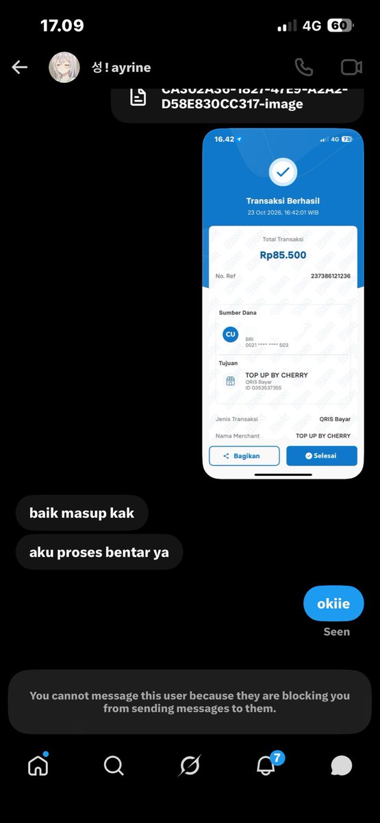 sonderrsx's tweet photo. @kreeeln @_gitaqt  awas ini penipu ya https://t.co/PR3UJEJTml