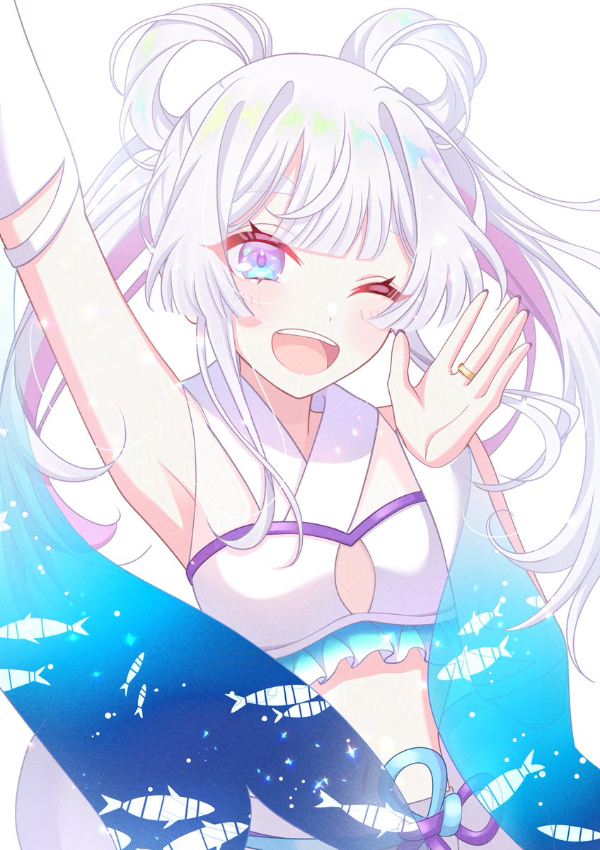 koa__core's tweet photo. ray衣装の彩葉かぐやヤチヨ🦊🐰🐙          
#超かぐや姫 #イラスト https://t.co/ECSqGWCkeu