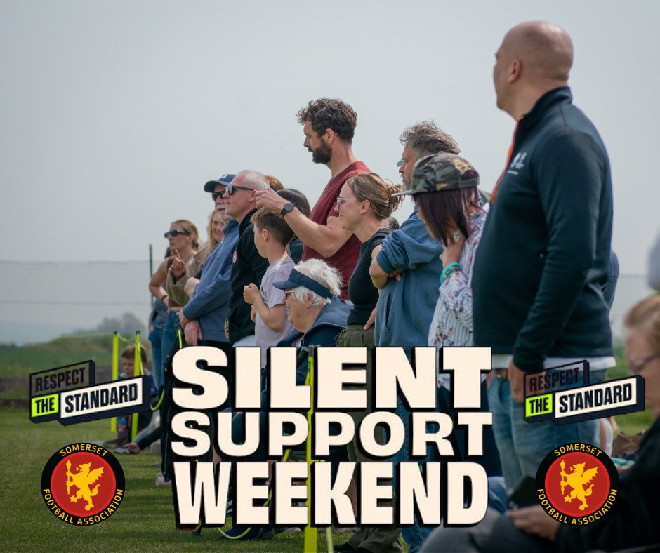 SomersetFA's tweet photo. We are delighted to see six of our Youth Leagues have signed-up for the FA's Silent Support Weekend on 14th & 15th November 👇

⚽ Yeovil Mini League
⚽ Taunton Youth League
⚽ Somerset U18 Youth Football League
⚽ Taunton & District Saturday League
⚽ Somerset Girls League
⚽ Midsomer Norton And District Youth League

Thank you to those leagues who have signed-up, you can read more on Silent Support Weekend below ⬇

https://t.co/T80tznMhCu