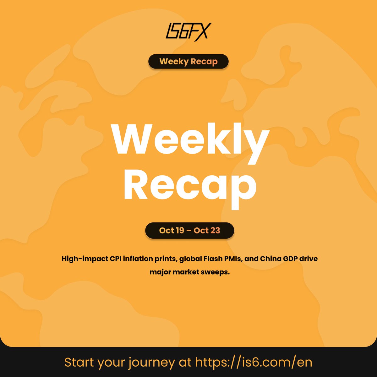IS6FX_Africa's tweet photo. Weekly Recap: Oct 19 – Oct 23

China GDP, multi-nation CPIs &amp; Flash PMIs drove massive market sweeps! High-impact macro data forced aggressive re-pricing across GBPUSD, USDCAD, NZDUSD &amp; Gold.

How did your strategy perform this week? Share below! 👇
#Forex #IS6FX #WeeklyRecap https://t.co/f1NVK8Vipz