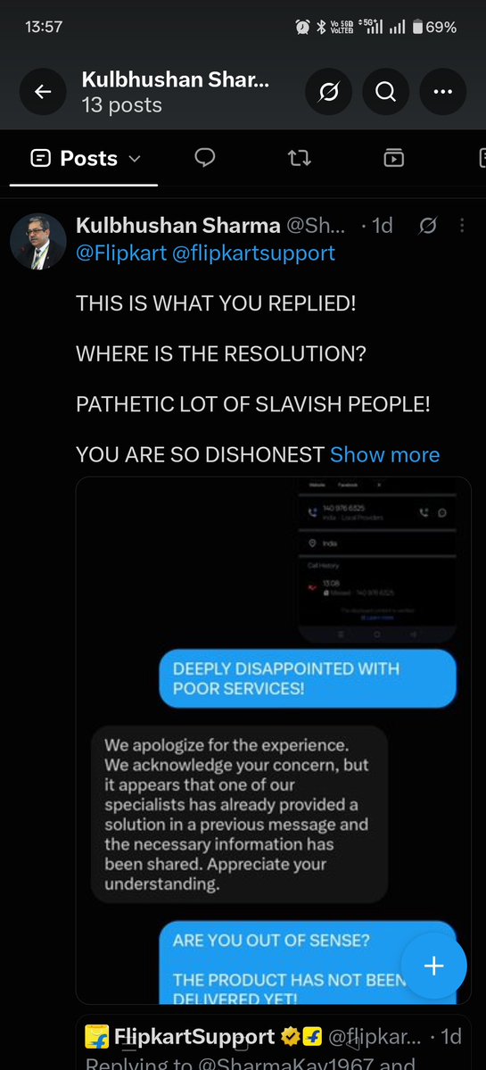 SharmaKay1967's tweet photo. Ordered an iPhone from @Flipkart and got delivery after 13-14 days after a lot of follow up... Painful to deal with your useless apology officers! 

Not ordering anything more...

You lost two big amount orders and several small amount ones, unsupportive @flipkartsupport https://t.co/EJ5GKCzN9Z