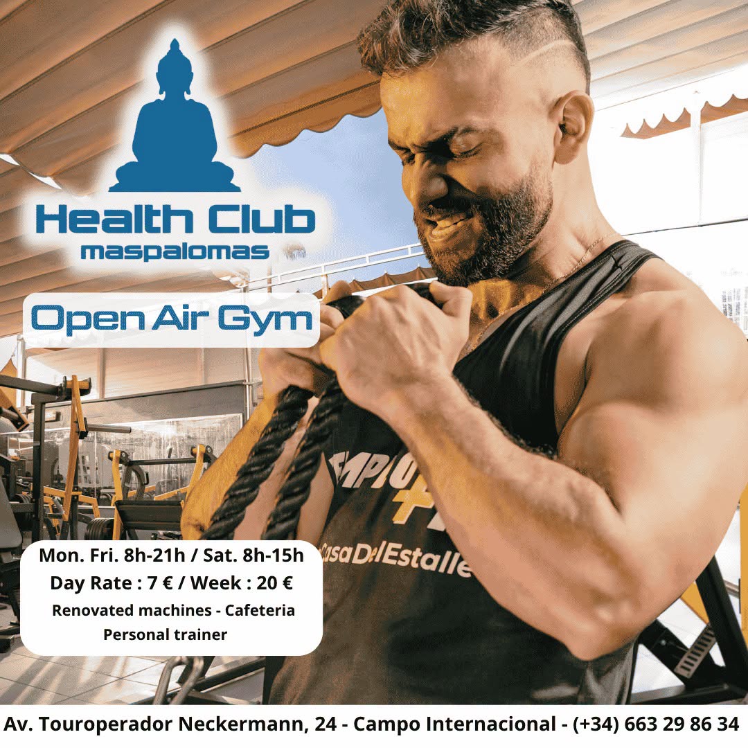 DunasMap's tweet photo. 💪☀️ WORK OUT UNDER THE SUN!

Skip the crowded gyms! Train outdoors at Open-Air Health Club Gym in Maspalomas with quality equipment, professional coaching & great prices from just €7/day. 🌴

Would you try an open-air gym? 👇

Check DUNAS MAP for details and specific location (link in BIO)

#GayMaspalomas #Maspalomas #GayGranCanaria #GayTravel