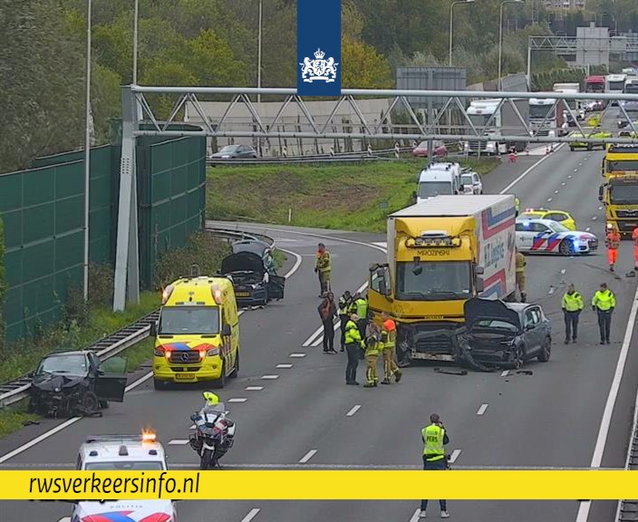 Onderzoek naar ongeval op de A20 bij Vlaardingen