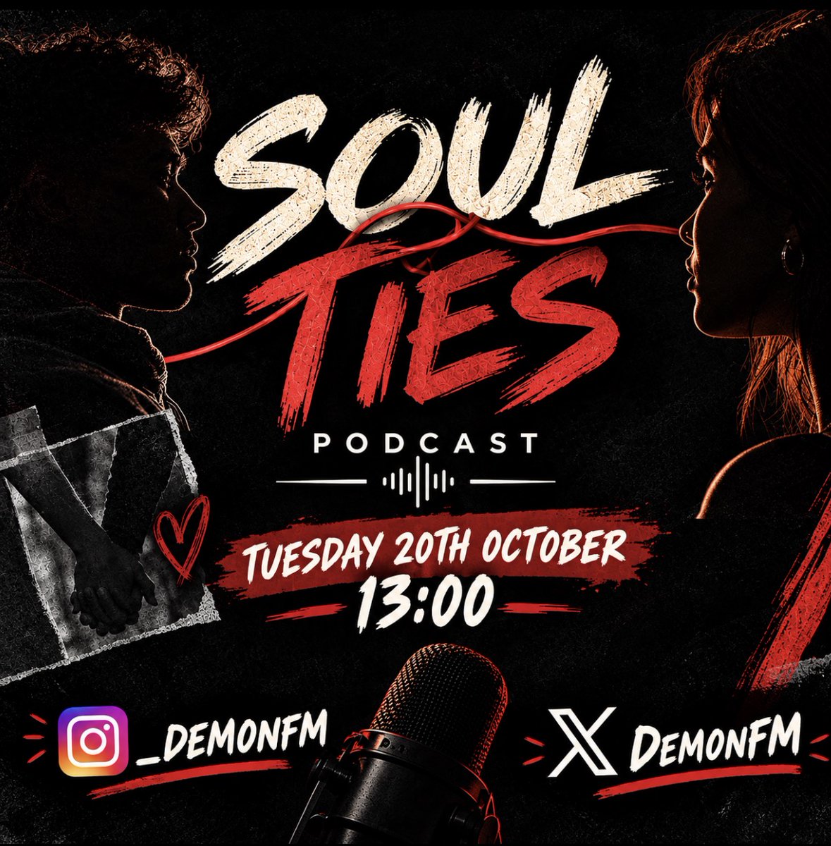 DemonFM's tweet photo. Today we dive into the conversation of relationships. join us on our radio show❤️ https://t.co/kI96hs1VnH