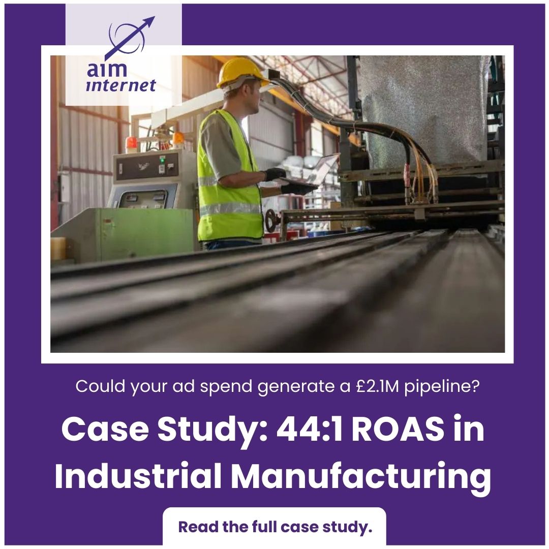 aiminternet's tweet photo. £47K ad spend. £2.1M pipeline. 44:1 ROAS. Cost per qualified lead cut from £47 to £18.

Manufacturing PPC isn’t about more clicks. It’s about better ones.

Read the full story 👉
https://t.co/LJNVwrmwwv 

#PPC #B2BMarketing https://t.co/lJRzSgXye0
