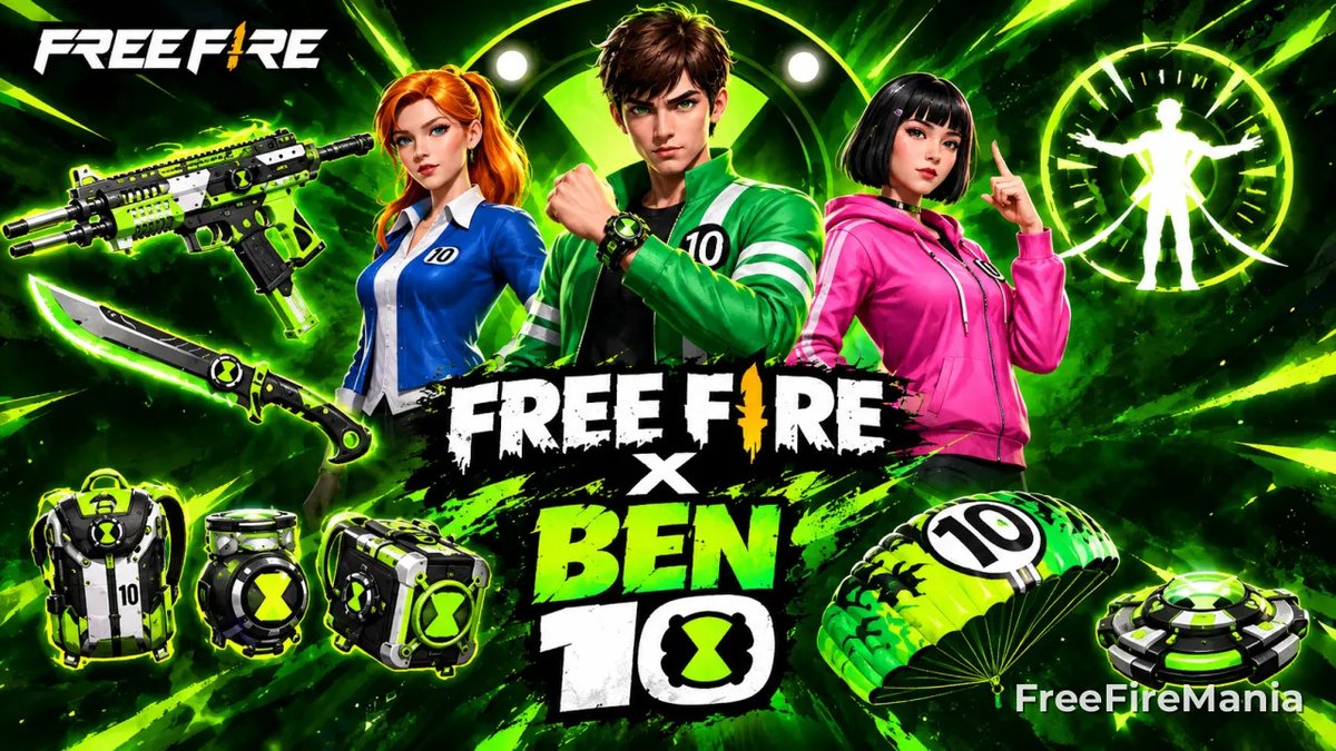 FreeFireMania's tweet photo. 🔥🔥 Free Fire x Ben 10: Garena confirma estreia em 30 de novembro www.​freefiremania.​com.​br/noticia/free-fire-x-ben-10-oficial.​html Acesse e saiba mais! #freefire #freefiremania #garenafreefire https://t.co/ooedCxXAUr