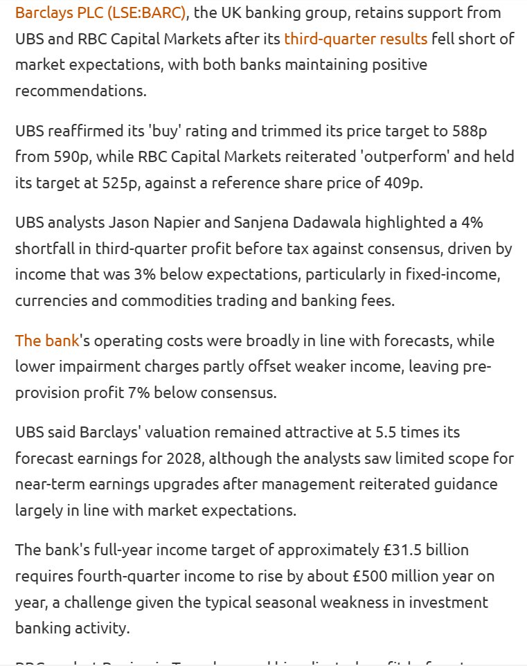 entrustTMF's tweet photo. #BARC Barclays remains a buy for UBS and RBC despite third-quarter earnings miss

https://t.co/vkVcFazb6g https://t.co/4319gMH65I