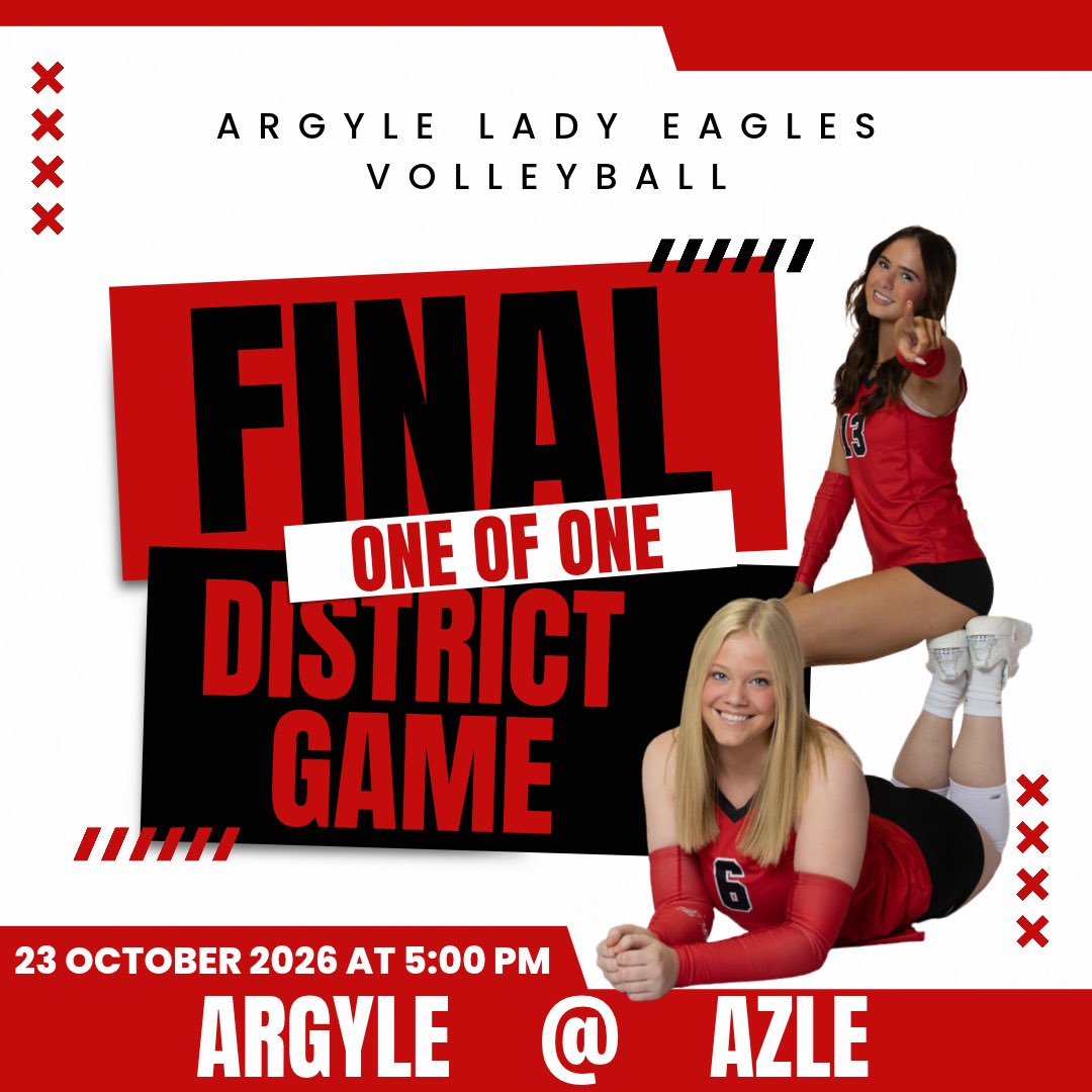 argyleeaglevb's tweet photo. β€οΈπ¦
DISTRICT GAME DAY π¦
β€οΈ
π Azle
π October 23
β° Freshman/JV 6:00 | Varsity 5:00
π Azle High School
π Be THERE & Be LOUD
π Clear Bag Policy
π https://t.co/GqcfY87VLk
#ONE26β€οΈ https://t.co/vou875WYbL