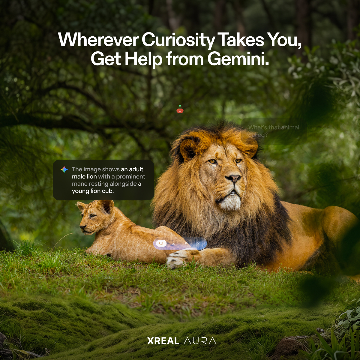 XREAL_Global's tweet photo. Powered by Android XR, XREAL AURA combines millions of your favorite apps from Google Play, over 100 experiences made for XR, and real-time help from Gemini in one portable experience.