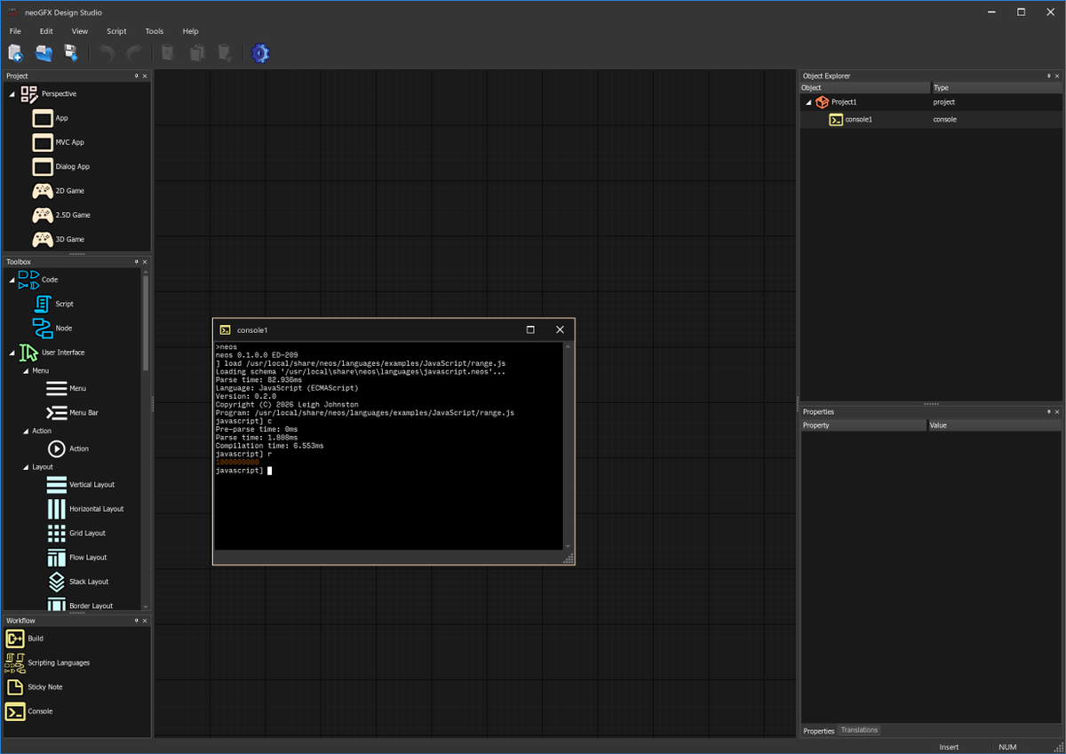 i42Software's tweet photo. neos now integrates into neoGFX Design Studio.
#cpp #coding #neos #neoGFX #gamedev #JavaScript https://t.co/WZ8J2GuHap