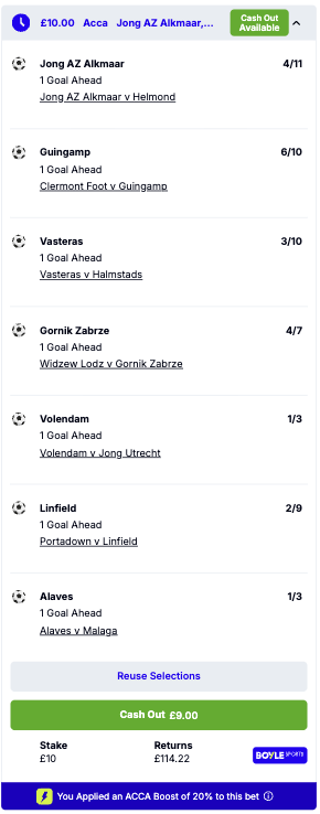 SmartAccaTips's tweet photo. 10/1 & 50/1 INSANE STATS LEVELS ACCA!!!

1 UP: https://t.co/mptqDSux8G

2 UP: https://t.co/75BlBshAxF

Match Selection | Season | Last 5 | Home/Away

Portadown vs LINFIELD (16.7% vs 64.3%) (40% vs 80%) (16.7% vs 57.1%)

Widzew vs GORNIK (18.2% vs 47.1%) (0% vs 60%) (0% vs 55.6%)

VASTERAS vs Halmstad (50% vs 12.5%) (60% vs 20%) (50% vs 0%)

AZ II vs Helmond (45.5% vs 18.2%) (40% vs 0%) (40% vs 0%)

VOLENDAM vs Utrecht II (45.5% vs 18.2%) (40% vs 40%) (100% vs 20%)

Clermont vs GUINGAMP (10% vs 41.7%) (20% vs 20%) (0% vs 33.3%)

ALAVES vs Malaga (33.3% vs 0%) (0% vs 0%) (60% vs 0%)

18+ GambleAware Ad