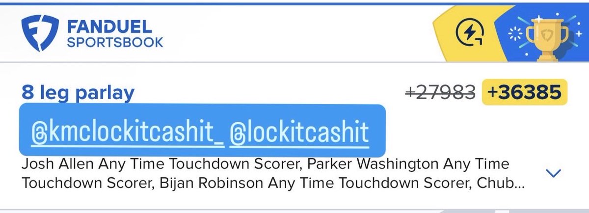 kmclockitcashit's tweet photo. @FanDuelSports +36,385 BOOM https://t.co/NY4OrIrHqv