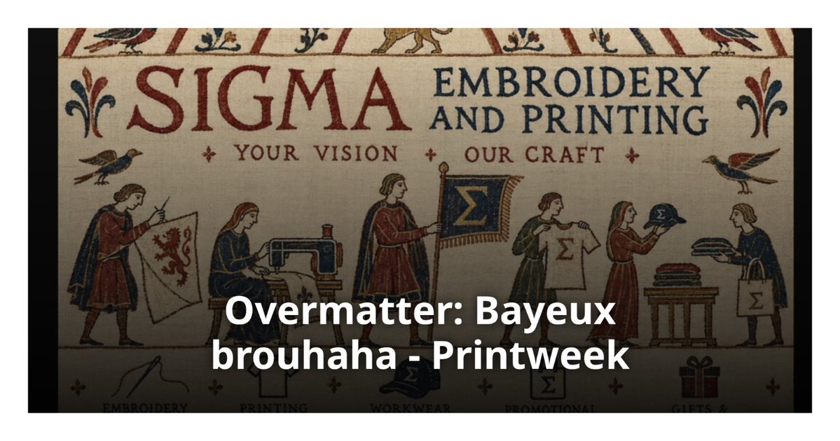 printweek's tweet photo. The British Museum’s sellout Bayeux Tapestry exhibition has been making headlines – not always for the right reasons. https://t.co/Yfp2156FZ9 https://t.co/S0WV20iI0n