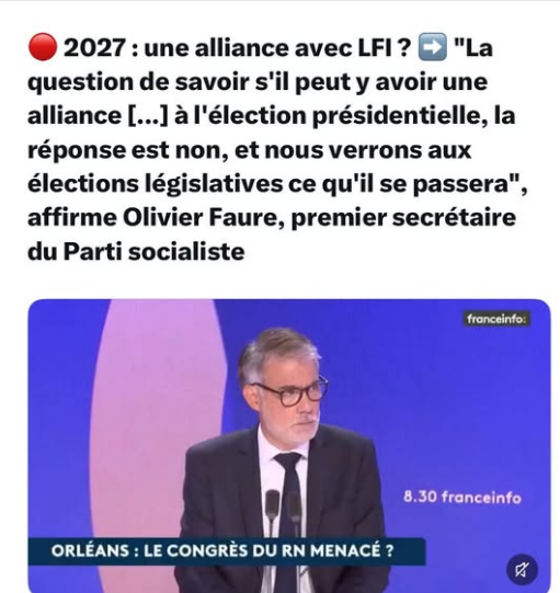 Mapi421's tweet photo. Une alliance avec LFI pour les législatives : une certitude ! 
Olivier Faure se pactise avec Mélenchon https://t.co/VFCVUgWDiy