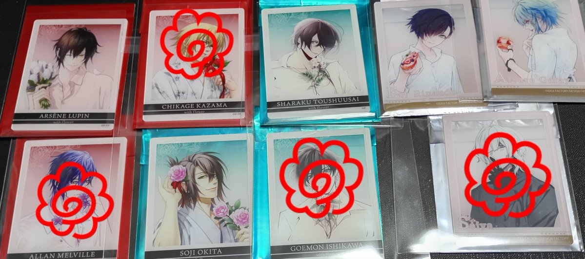 kurinyan13's tweet photo. 【交換】オトメイト ビーズログ
with flower  with sweet

譲

※アクカ
ルパン
沖田 写楽
アルバロ エスト

※2Lブロマイド
楊 ルパン キング ルイス

※特典
祐一

求
柳 ビショップ 斎藤 ＞ヴァン 
ブロマイド　柳

郵送でのお取引希望
各1希望です https://t.co/fmDJJcVBRn