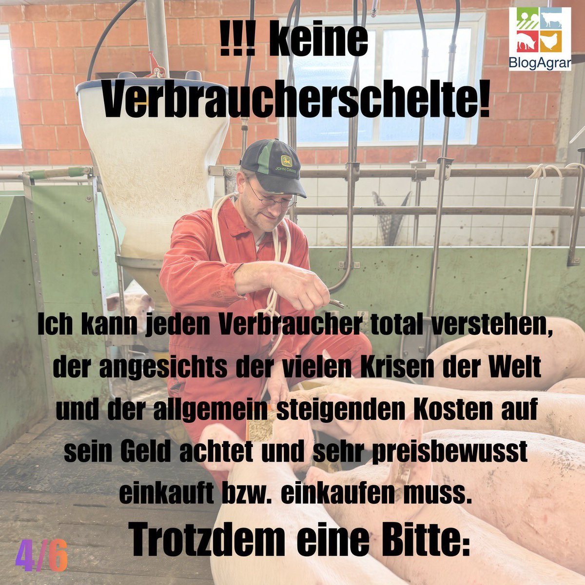 BlogAgrar's tweet photo. Der Schweinemarkt aktuell: echt deprimierend.
Schwankende Märkte kenne ich. Aber dass selbst ITW-Schweine (Haltungsstufe 2) gerade schwer zu vermarkten sind, zeigt wieder: Im Zweifel zählt am Ende nur der Preis.
Keine Verbraucherschelte – ich verstehe jeden, der preisbewusst einkauft.
Trotzdem eine Bitte 👇
#Schweinepreis #ITW #Landwirtschaft #BlogAgrar