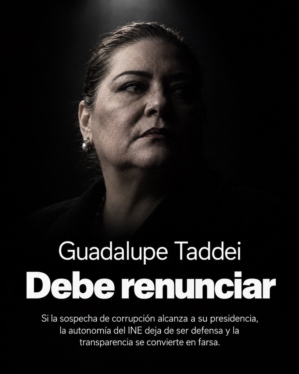 Eddy_Talks's tweet photo. Destruyó al INE ciudadano, lo corrompió, las acusaciones ya son muchas.

Guadalupe Taddei debe renunciar al @INEMexico https://t.co/zvDqlDAp47