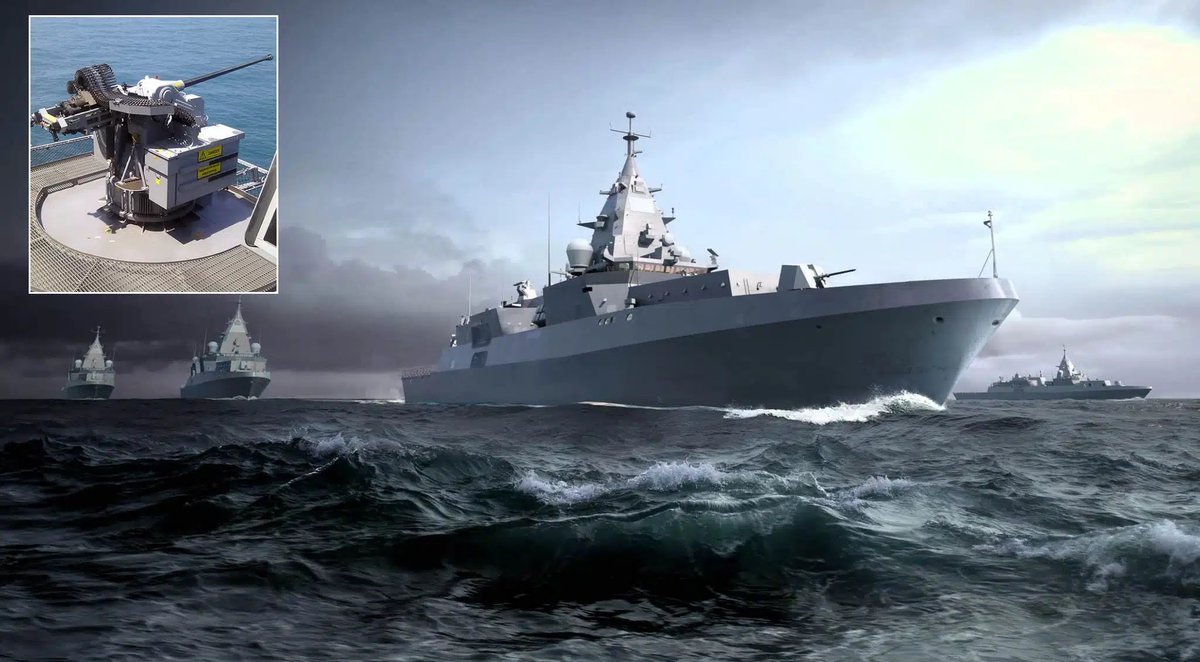 InsightsofWave's tweet photo. 🚨 🇩🇪 GERMANY ORDERS 30mm GUNS FOR NEW F128 FRIGATES!

MSI Defence will supply 12 Seahawk naval gun systems worth about $40 million for four German frigates.

The guns will help counter drones and other close-range threats.

#Germany #GermanNavy #Defense https://t.co/hkAxEnwMus