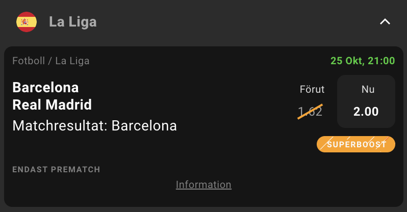AfterIce_'s tweet photo. Mycket fin boost på Barcelona i helgen.
Från 1.62, till nu 2.00x pengarna - hos Bethard. https://t.co/MrQ3ABEuYb