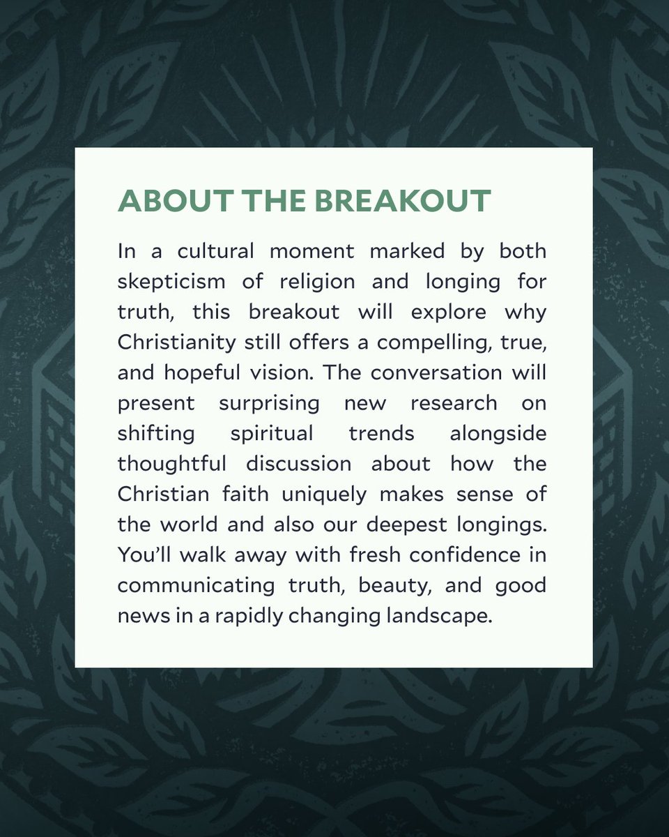 ZReflective's tweet photo. @TGC Church Conference is April 5-7, and we are thrilled to be hosting a breakout session featuring @DrSamChan, @gavinortlund, @ryanburge, and @msgwrites. If you’re attending TGC27, consider joining us for The Enduring Case for Christianity. https://t.co/NZBOotOFSv