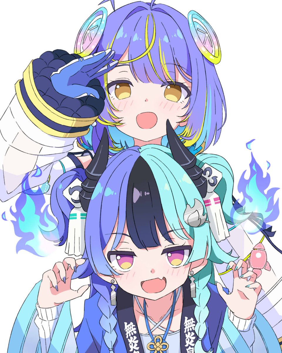 Yu_d1005's tweet photo. 寒色さんチーム🧯📡
#めら組絵図
#SopiArt https://t.co/TovHpDtGlk