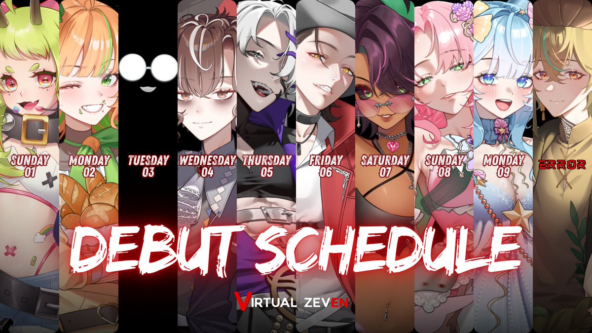 VirtualZevenEN's tweet photo. 🔴 VIRTUAL ZEVEN’S FIRST EN GENERATION IS HERE! 🔴

Please give a warm welcome to FORREST,
our very first EN generation! 🎉

Their debut dates are officially here! Are you ready to step into the Forrest and meet our new talents?

✨ FORREST is coming this November 2026!

01 - Chiipika Poya (@chiipikapoya_vz)
02 - Lovely Loafty (@LovelyLoafty_VZ)
03 - Raz Tablo (@RazTablo_VZ)
04 - Whim Sical (@WhimSical_VZ)
05 - Shouka Dreadprince (@ShoukaDP_VZ)
06 - Jack Valentine (@JackV_VZ)
07 - Vai Valentine (@VaiValentine_VZ)
08 - Wilo (@Wilo_VZ)
09 - Coralyn Mare (@coralynmare_vz)
ERROR - Flynn Mycorrin (@FlynnMyco_VZ)

📢 Stay tuned for their debut waiting rooms!