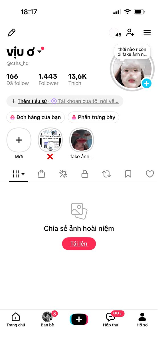 aydta1's tweet photo. có nhiều b k tin là b kia fake ảnh mìh vì mìh có up ảnh gì đâu,nma tht sự mình k  sdụng app này và kbiet chơi , do chuyện này nên mìh mới tải và mìh ph nhờ b trg lớp lập ac va tìm ac b kia ạ còn đây là tik của mìh, mìh kđịnh luon nếu sai mih xin chịu trach nhiệm https://t.co/Ck58PZ7IvW