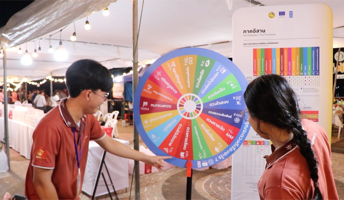 UNDPThailand's tweet photo. 🇹🇭 Nong Khai kicks off its first-of-its-kind SDGs Festival at the famous Naga Fireball Festival, supported by the @EUthailand-funded SDG Localisation Project. as we’re advancing data-driven local planning through the development of a provincial SDG Profile. https://t.co/xH3BRTuRDq