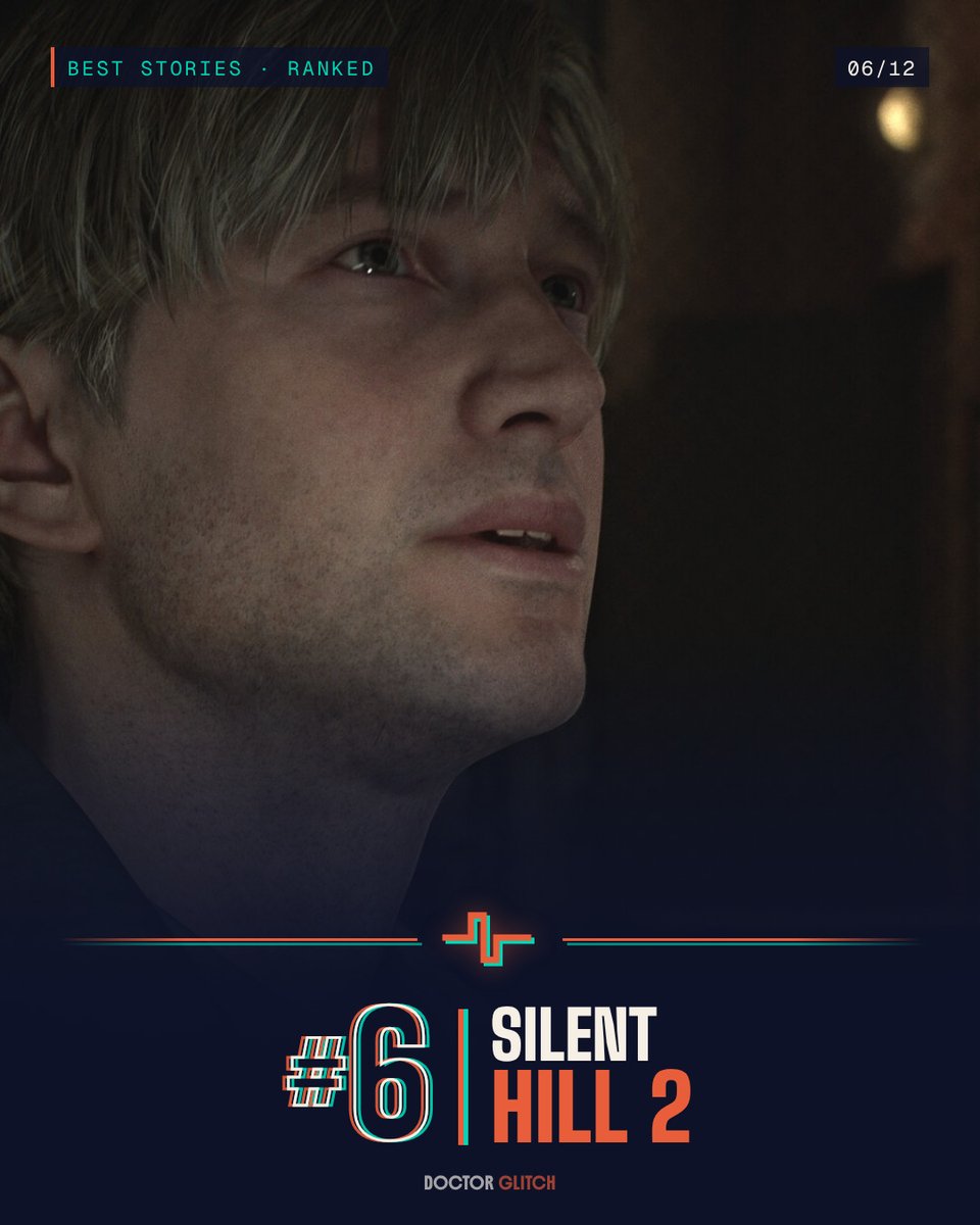 DoctorGlitchOff's tweet photo. #6 Silent Hill 2 
#5 Metal Gear Solid 3 
#4 God of War 
#3 The Witcher 3 https://t.co/AYlKPu7H6Z
