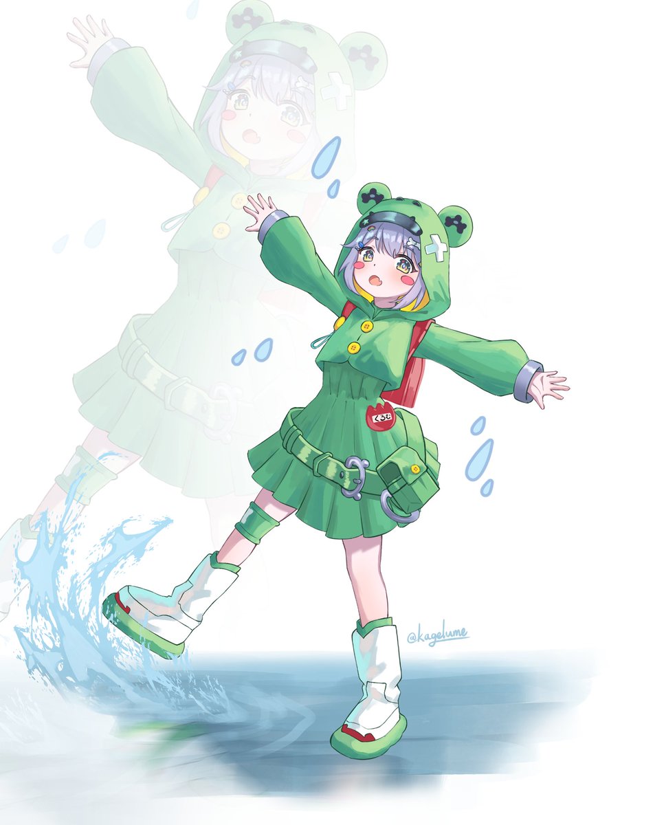 kagelume's tweet photo. 雨🌈🐸
#くろむアーツ https://t.co/xRMa0M9hq9