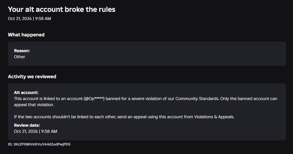 Mimikyutal's tweet photo. Everytime I have tried to appeal, They just kept giving me errors, So I have no other choice than to come here.

@Roblox I'd be extremely thankful if you looked into this.

user: Ham_od

Ban ID: 3KzZPXMhhtKVu1rk4d2adPwjPD5
(1/2) https://t.co/00chLm5wQ5