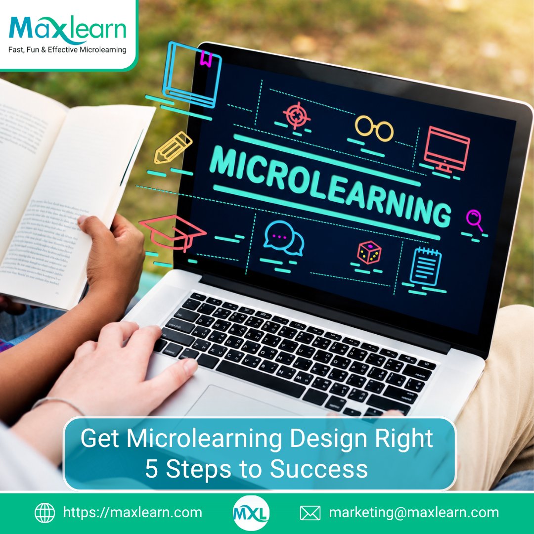 maxlearn_global's tweet photo. Discover 5 practical steps to get microlearning design right, from learning context and practice to assessment, reinforcement, and analytics. Continue Reading... https://t.co/1LMAuoFuqb
#reinforcement #Microlearning #microlearninglms #AIpoweredauthoringtool https://t.co/FGARCy5dNd
