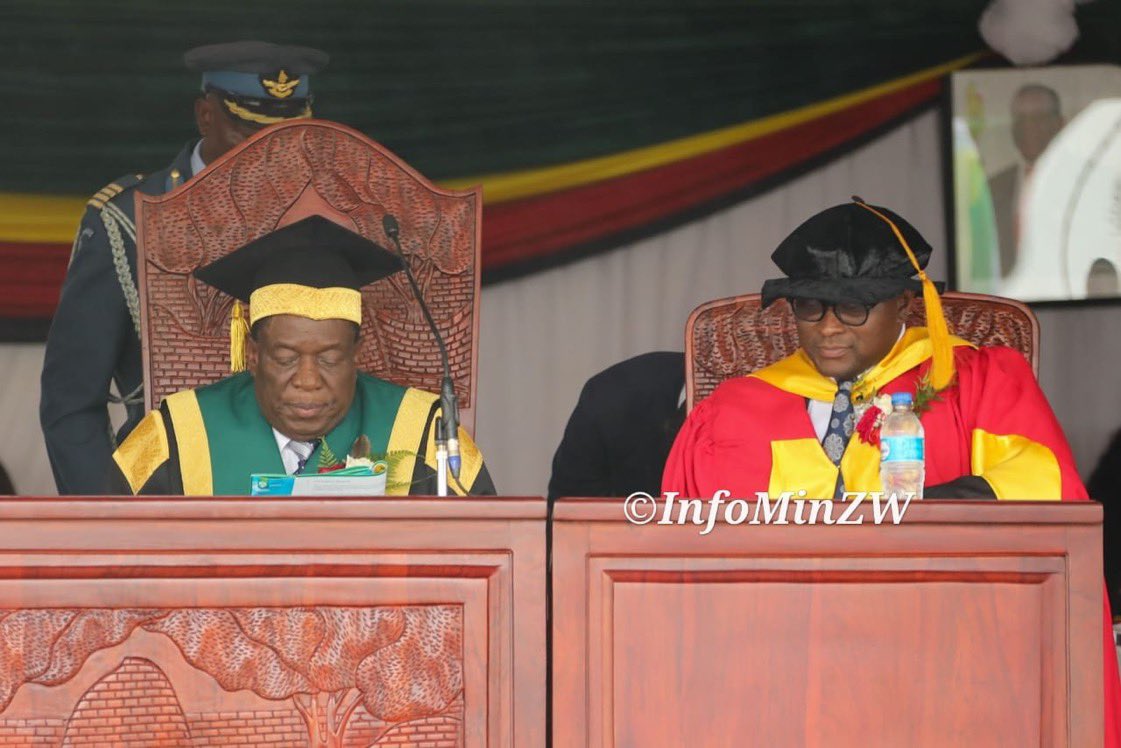 Samwacho's tweet photo. GREAT ZIMBABWE UNIVERSITY ACADEMIC PROCESSION PROCEEDS TO GRADUATION VENUE

The academic procession at Great Zimbabwe University moves towards the graduation venue as the institution celebrates academic excellence, innovation and the achievements of its graduates.

The ceremony reflects Zimbabwe’s commitment to advancing education, skills development and innovation in line with the Education 5.0 philosophy, which emphasises teaching, research, community service, innovation and industrialisation.

@SimangalisoDub5  @Jackie33283369  @Jamwanda2  @edmnangagwa  @mhtestd  @CMNhlansi  @MoeChanda  @JeremiahMb65631  @ChirauMel  @DumisoJnr22247  @nickmangwana  @MatamboT97  @BMhungu3668  @JMarufu80198  @2023Focus