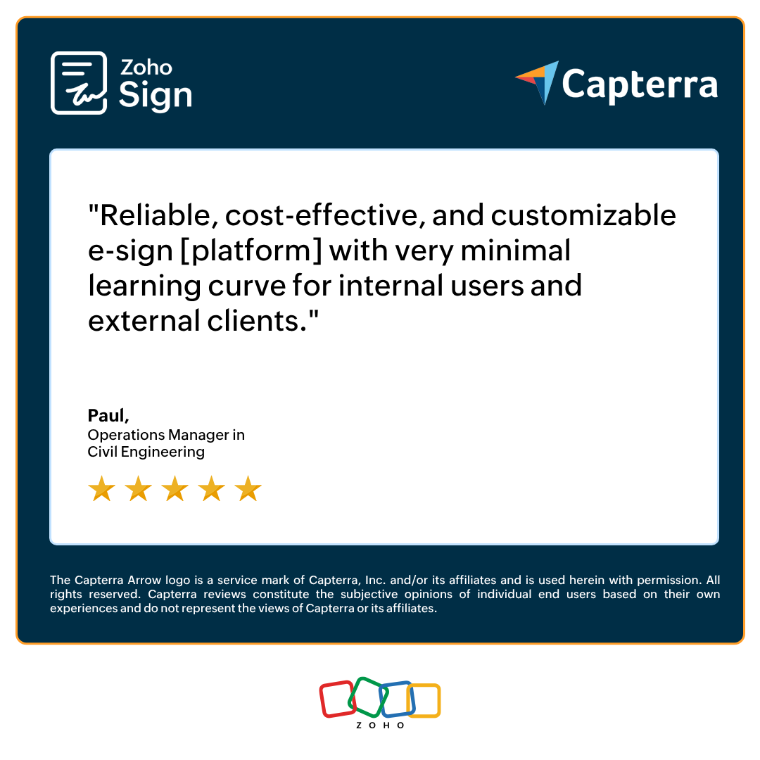 ZohoSign's tweet photo. Deals almost sign themselves with Zoho Sign!

Tell us how Zoho Sign has helped you achieve real business results using the link below.

https://t.co/vxEQNYEvTB https://t.co/0yPiMlUMKw