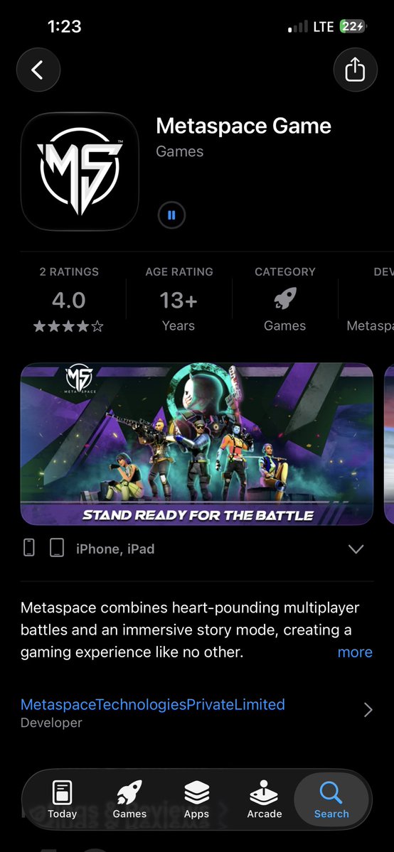 Android_ly's tweet photo. Mission log: day one. 🖤

Just started downloading @metaspace_verse. Progress bar is crawling, my excitement is not. 🕷️

See you inside once it finishes. https://t.co/KFDpXrhACl