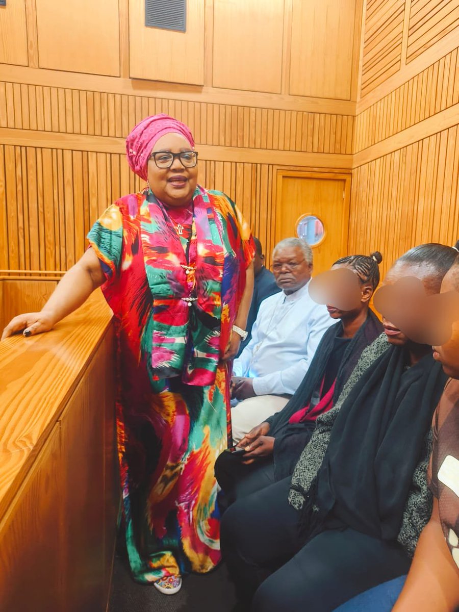 CRL_Commission's tweet photo. Earliertoday,Chairperson, Mrs Thoko Mkhwanazi-Xaluva, attended proceedings at the Atteridgeville Magistrate Court involving a self-proclaimed pastor Caiphus Mkhawane and his two co-accused involved in an alleged rape of a 43-year-old woman and murder of her four month old baby. https://t.co/o0ZEXH1coC