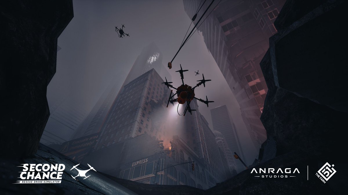 RescueDroneSim's tweet photo. The Gliwice-based team at The Farm 51 has developed titles like Chernobylite, Get Even, NecroVisioN, and World War 3 since 2005.

Now, they are handing you control of a rescue drone.

#FollowFriday #DroneSimulator #IndieGames https://t.co/fZTGlWZVVw