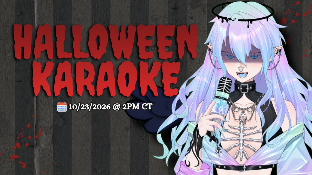 CIYRIN's tweet photo. ✦✦ IN 2 HOURS ✦✦
 
Come sing some Halloween and spooky themed music with your "Fallen Angel" Siren! 

Check the replies, if you dare 😈 https://t.co/cisyU7geE4