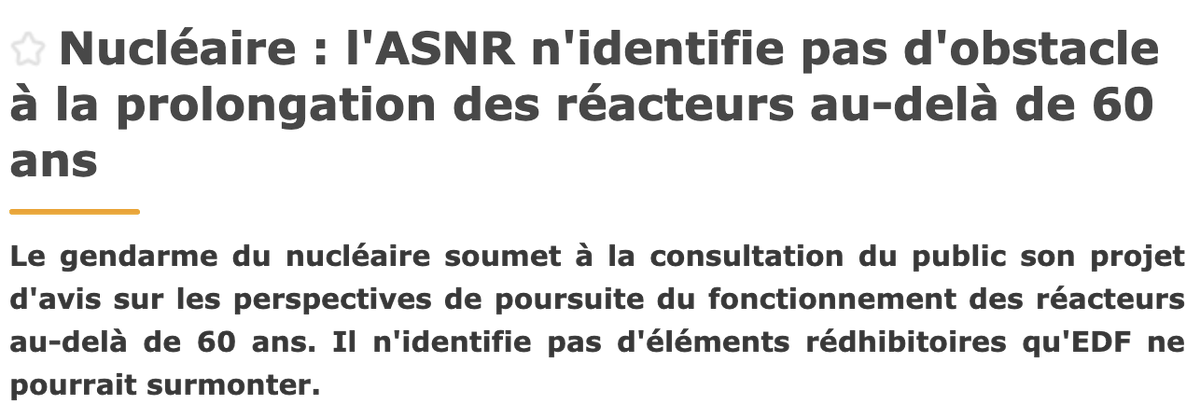 fmbreon's tweet photo. Petite pensée à tous ceux qui affirmaient ici que les réacteurs nucléaires étaient en "fin de vie" à 40 ans.

Une prolongation au delà de 60 ans semble crédible d'apres ceux qui ont vraiment la compétence sur le sujet.
https://t.co/2VyYX8yC2Z https://t.co/RznVdGemYL