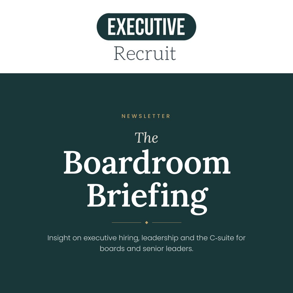 Exec_Recruit's tweet photo. The Boardroom Briefing

The Boardroom Briefing is written for those who lead today and those preparing to lead tomorrow. It provides an unvarnished view of what boards truly value and how to position yourself for what lies ahead.

Subscribe on LinkedIn: https://t.co/G4wqbcLMOA https://t.co/nbeQd70R1k