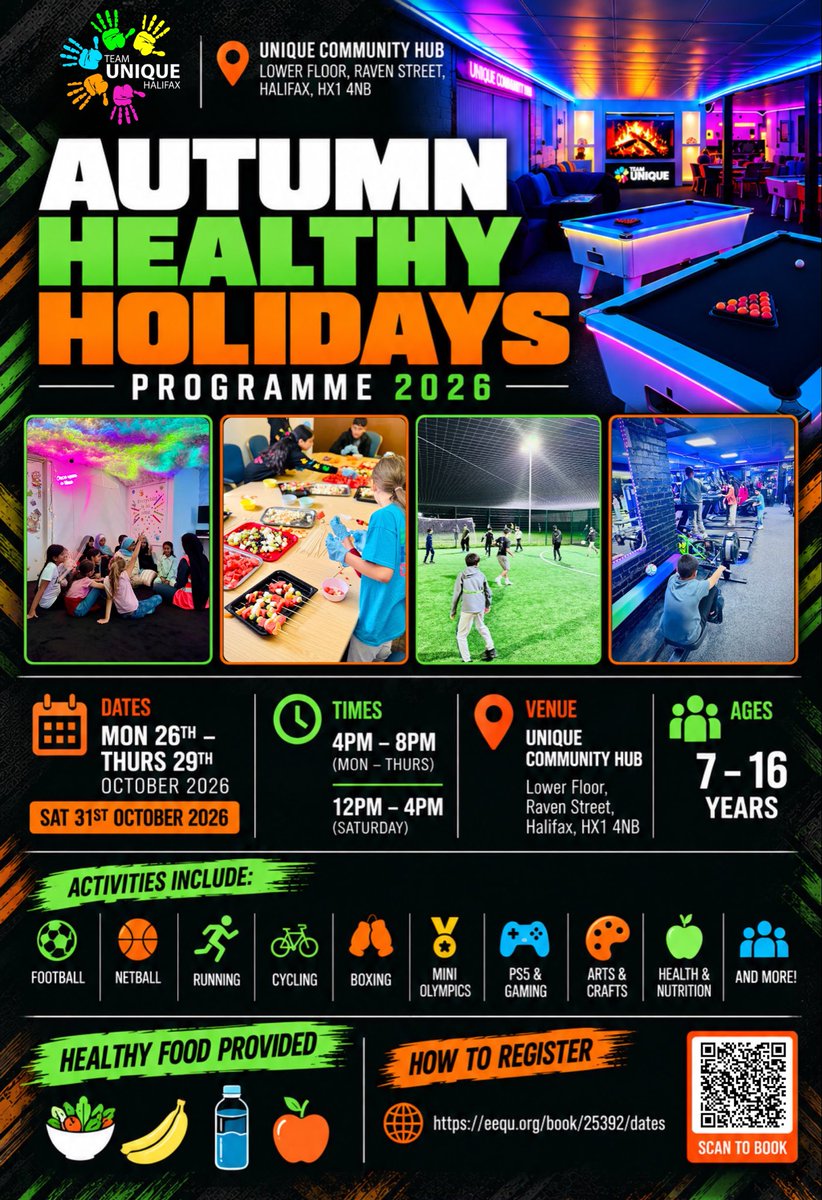 UniqueHubb's tweet photo. ⭐ Update ⭐ 

Our @HAFCalderdale camps for October Half-term are now fully booked. See you all next week 🍏 ⚽️ 😊 https://t.co/IKD7MyP1P0