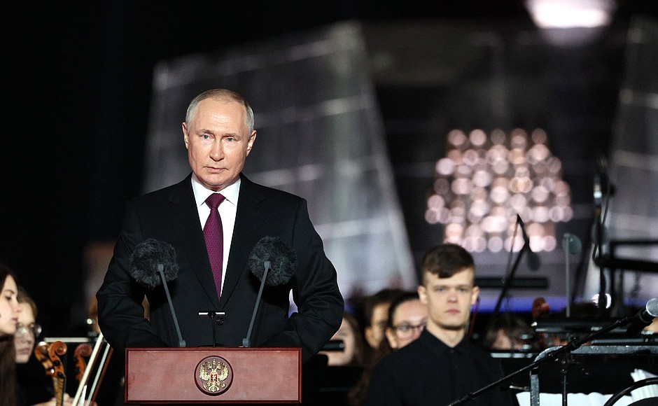 EmbassyofRussia's tweet photo. ⚡️ President #Putin: It has become obvious to everyone that Russia CAN NOT BE DEFEATED on the battlefield and that inflicting a strategic defeat on it is UNREALISTIC. https://t.co/5lWsSYGoGc