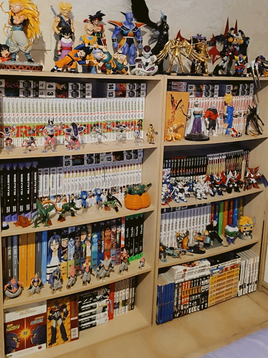 phre's tweet photo. LMAO I literally don't know where to put them anymore.

​My shelves are bending and overflowing. It's like Tetris in there, with volumes stacked in every possible way, front and back, up and down.

​Not to mention the ones in the pic on the right that are now tucked away. https://t.co/QpYQEqW9Pd