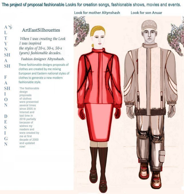 Altynshash_AIZh's tweet photo. The #compilation🌟 of #fashionable🌟
#LooksMagicElements🌟
for mother and #son🌟 
for hall, 18 degrees of Celsius
for #creation🌟 #FashionableShows🌟/#Movies🌟/#Songs🌟/#AwardsCeremonies🌟
#MyMagicFashionableAutumn🌟
#ArtEastSilhouettes🌟
#Fashion #designer #mother #Altynshash🌟 https://t.co/2c7z89Jesx