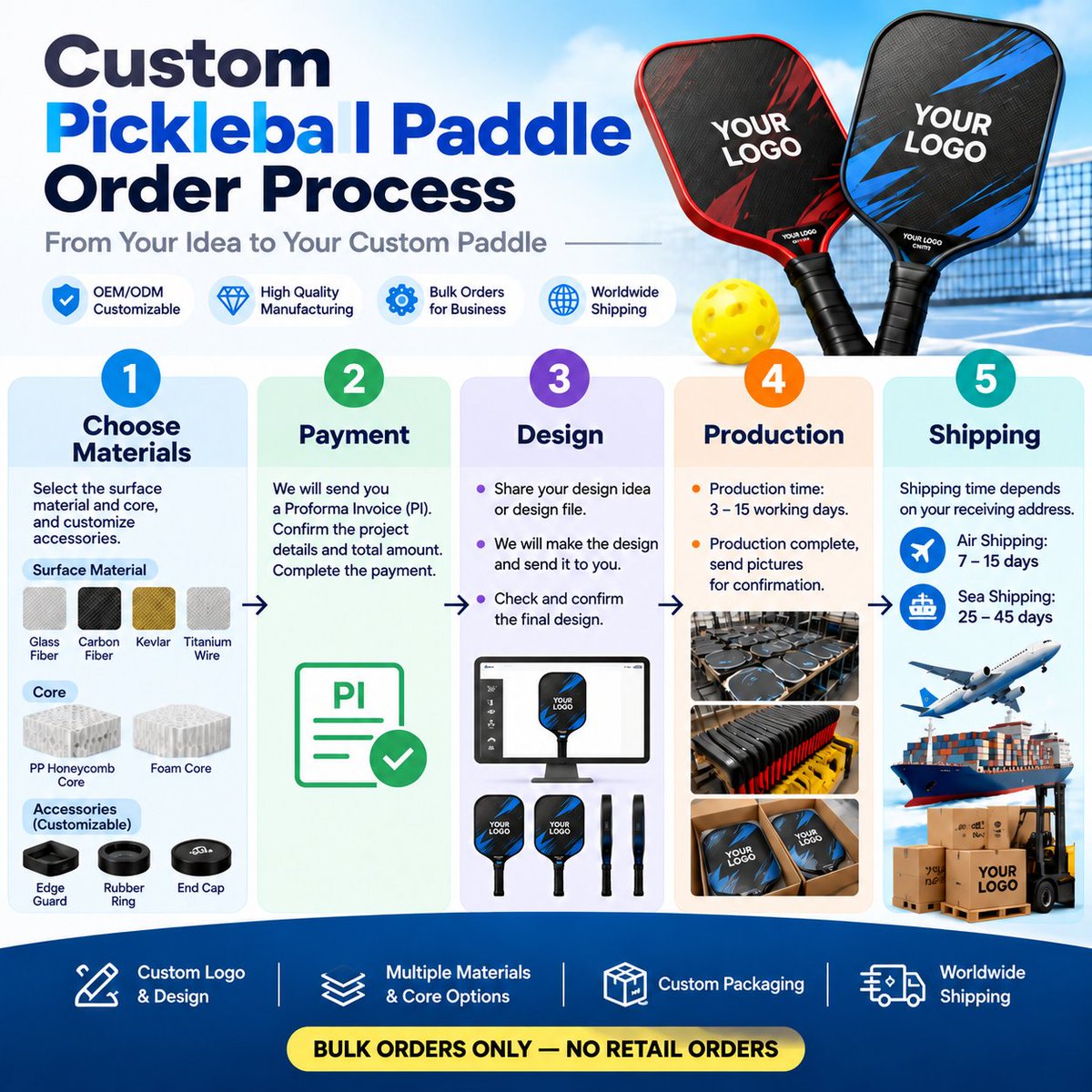 Paddle_Supplier's tweet photo. Custom pickleball paddles, from idea to delivery. OEM/ODM and bulk orders only. No retail.
#Pickleball #Paddle #Custom #OEM #ODM #Wholesale #PrivateLabel #Carbon #Kevlar #Titanium #FoamCore #PPCore #PaddleDesign #PaddleFactory #PaddleMaker #BulkOrders #SportsGear #SportsBiz https://t.co/omibodNhlK