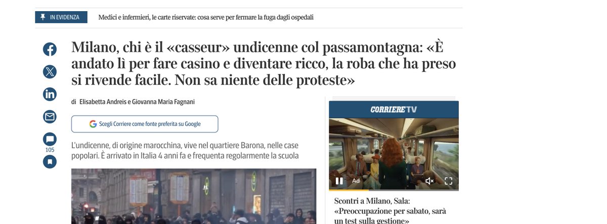 StefanoFeltri's tweet photo. I minori, specie i bambini, dovrebbero essere protetti dai giornalisti che hanno il divieto di renderli identificabili. Qui manca solo il codice fiscale https://t.co/4J0dxMDwT8