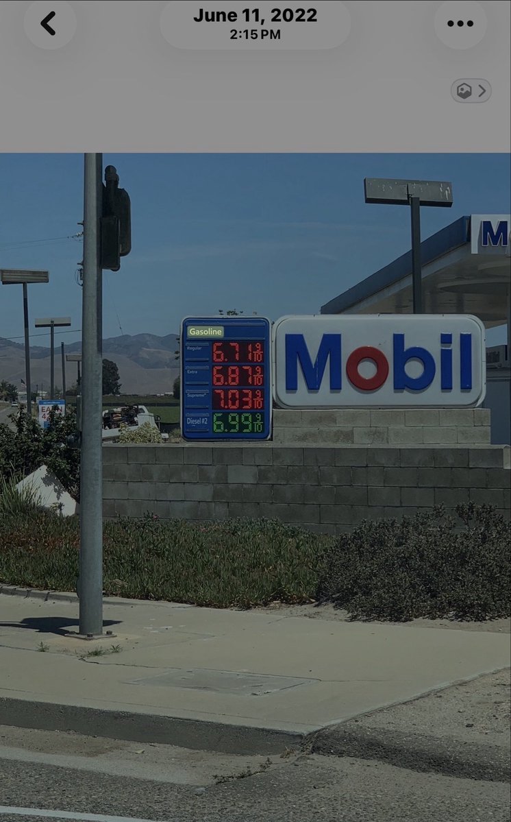 JustLezli's tweet photo. @NormaJTorres Gasoline prices under Biden. https://t.co/rjXwYzgmqM