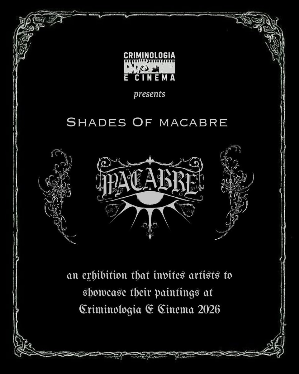 crimencinema's tweet photo. CEC presents ‘Shades of Macabre’ an exhibition that invites artists to showcase their paintings on the day of the event and a chance to put their art up for sale.

For further information, please open the registration form. 

Regsitration Link: https://t.co/WVH4ZiQxJB https://t.co/zPfC4MELtf