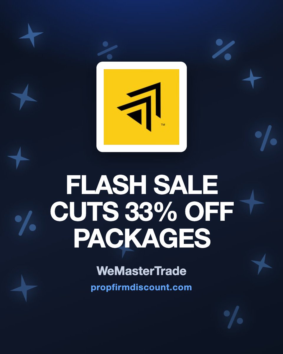 propfirmpreview's tweet photo. WeMasterTrade flash sale: 33% off all packages, limited codes. You can also use code PFD for 20% off at checkout. Get the WeMasterTrade discount code in the reply:

#wemastertrade #propfirm #discountcode https://t.co/8OhdwxWOfU
